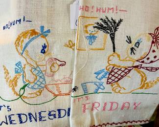Vintage linens are just neat!