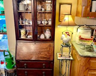 Sweet little English secretary hutch.