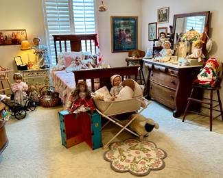 Sweet Antique oak Doll room