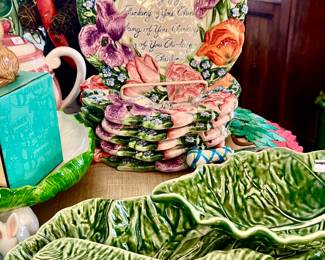 Fitz and Floyd stack of Thinking of You Floral plates.  Would make a great gift!