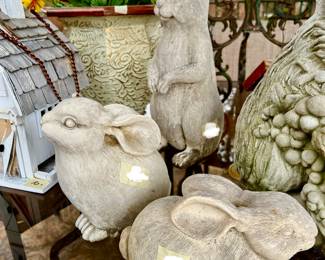 Resin and concrete bunnies!