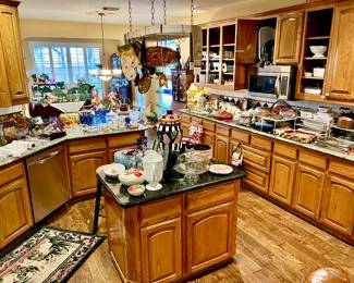 Spacious kitchen.