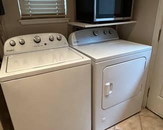 Whirlpool washer/dryer- Matched set, clean, like new.
