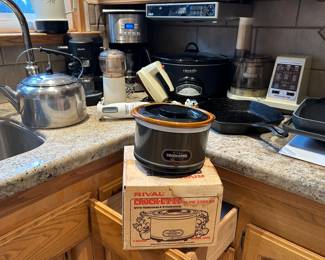 Packed kitchen - Small appliances galore.