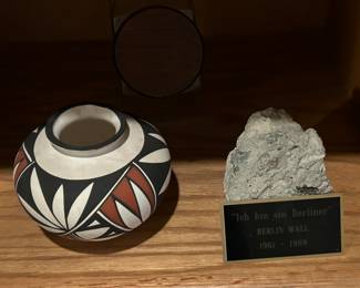 Native American pottery.