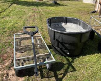 Big water tank and flat bed