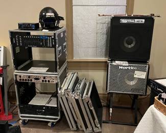 2 amps, sound boards and mixers