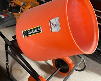 Electric cement mixer.  Very clean