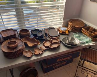 Wood Plates, Serving Pieces
