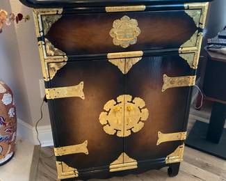 Oriental Brass Trimmed Chest