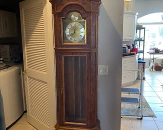 Burlwood Grandfather Clock