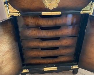 Oriental Brass Trimmed Chest