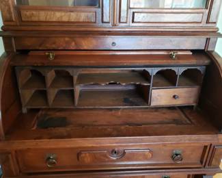 ANTIQUE GRANDFATHER DESK (INTERIOR)