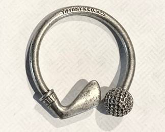 Tiffany & Co 925 Sterling Silver Golf Keychain