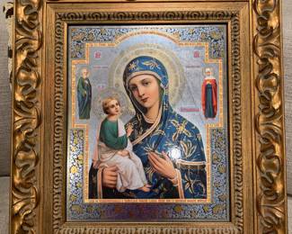 Virgin Mary art piece