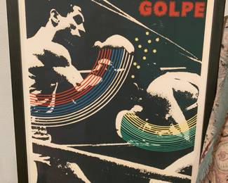 Original vintage poster CUBAN BOXING FIGHT PUNCH 1976