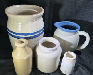 Various Pottery Jars, Crocks and Pitchers