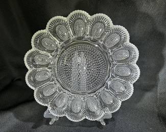 Indiana Glass Clear Hobnail Deviled Egg Plate