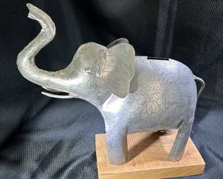 Metal Elephant Bank