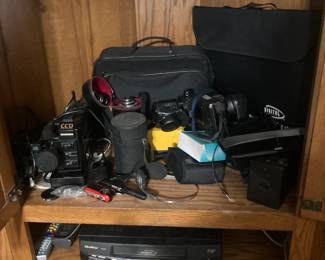 Vintage Cameras And Electronics