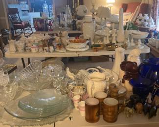 Milk Glass, China, Porcelains and Ceramics