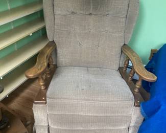 Oak Framed Rocker/Recliner Chair