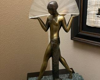 Many pieces of Art Deco inspired decor