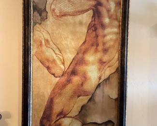 80" x 40" Grecian God themed artwork