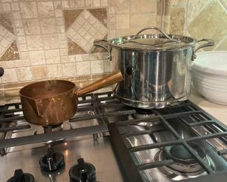 Copper pot and commercial cookware