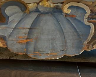 Bottom section of French inspired wooden bench 94" long