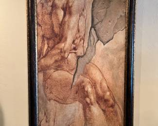 80" x 40" Grecian God themed artwork