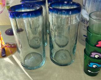 More Mexican hand blown glasses