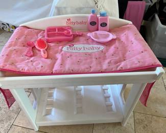 Bitty baby changing table and accessories