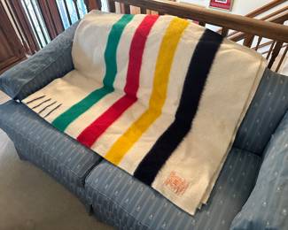 Vintage Wool Hudson’s Bay Point Blanket