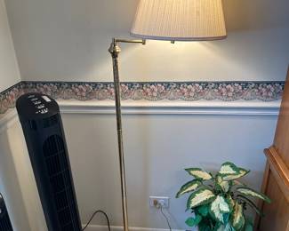 Brass floor lamp