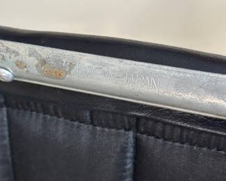 Pair of vintage mid-century modern folding chairs by Shigeru Uchida. 