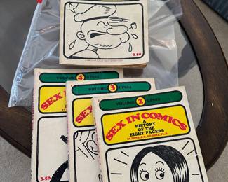 Vintage 1971 Sex in Comics (set of 4 books)