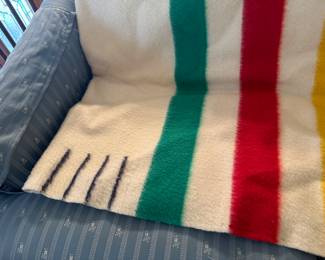 Vintage Wool Hudson’s Bay Point Blanket