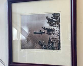 Framed B/W Art - Canoe