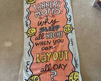 Vintage Beach Towel
