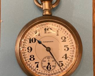 Antique Hampden railroad pocket watch 