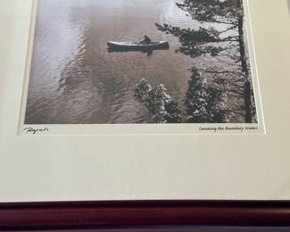 Framed B/W Art - Canoe