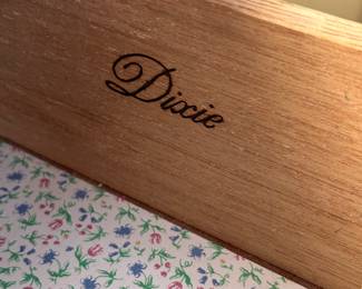 Vintage Dixie Bedroom Set -2-Drawer Nightstand (7 total pieces)