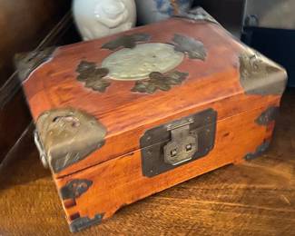 Vintage Wooden Jewelry Box