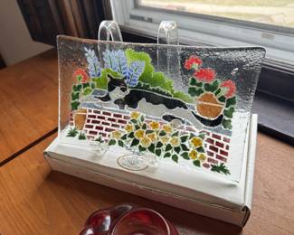 Glass Plate Art by Peggy Karr.
