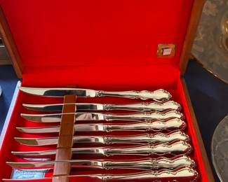 Stainless knife set by Oneida