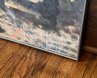 Framed Musée d'Orsay Paris Renoir Poster.