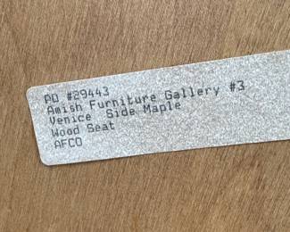 Vintage Amish-made Round Wooden Dining Table and 4 Chairs.