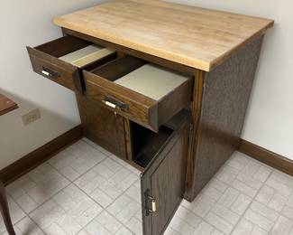 Rolling Butcher Block