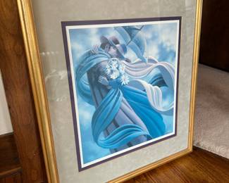 "L'ete Indien" Framed Artwork by Theberg.
